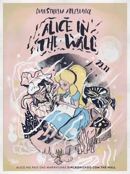 alice flyer 500x667 - Cinesthesia apresenta Alice in The Wall dia 29 de novembro