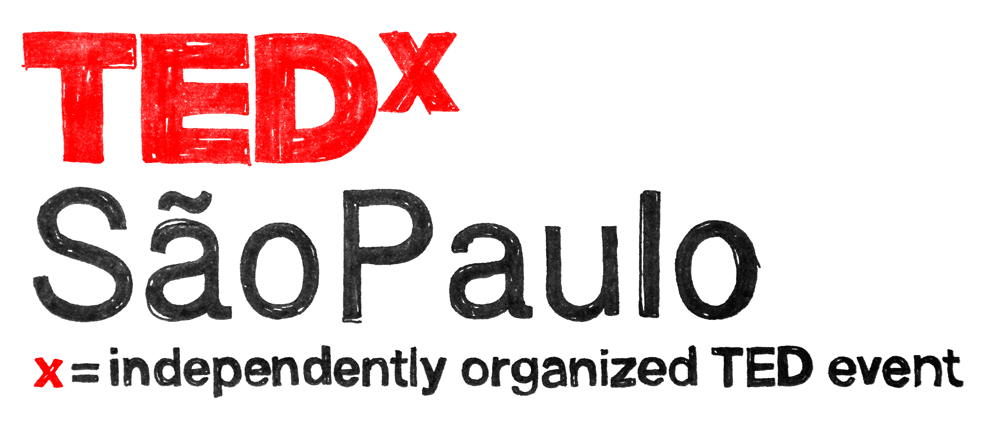 Marca TEDx desenhada - As inspiradoras Facilitações Gráficas do TEDxSãoPaulo