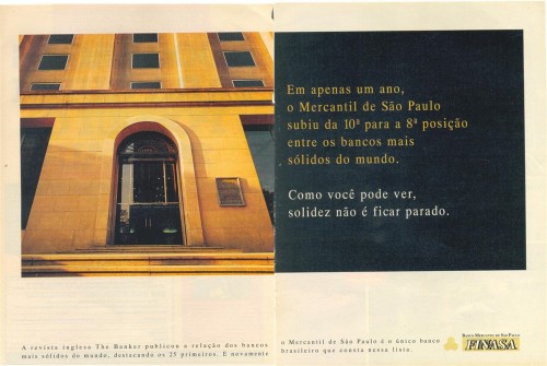 banco anuncio veja 500x335 - Série Avenida Paulista: do palacete de Octávio Mendes ao Bradesco Prime