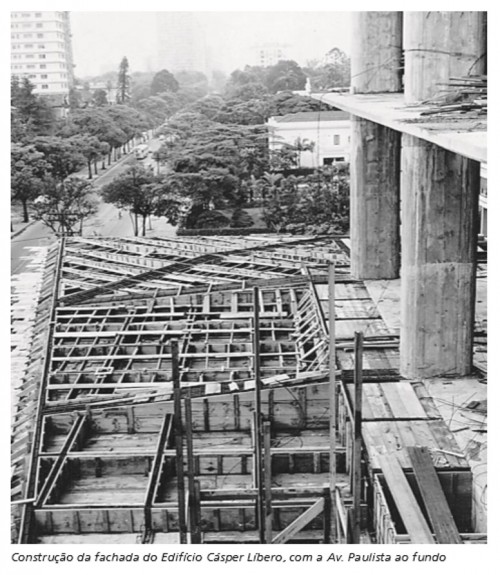 gazeta construção 3 500x575 - Série Avenida Paulista: de Espindola ao Edifício Gazeta