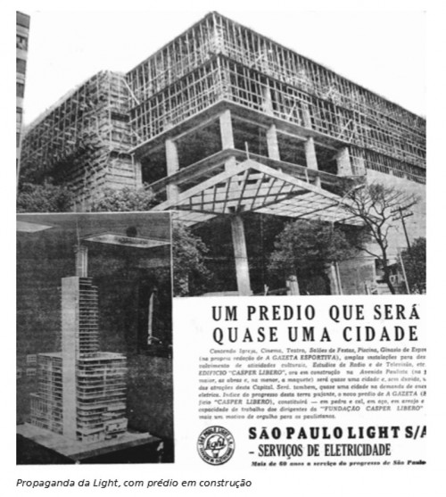 gazeta construção 5 500x557 - Série Avenida Paulista: de Espindola ao Edifício Gazeta