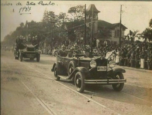 Desfile do Corpo de Bombeiros av Paulista em 1937 500x380 - Série Avenida paulista: 125 anos com o povo nas ruas!