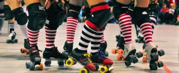Roller derby1 364x150 - Liga de patins para mulheres em SP