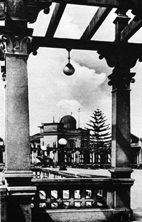 Imagem do observatório fotografado do Belvedere Trianon. Rotogravura de 1928 . Acervo Estadão 1 - Série Avenida Paulista: Belvedere ao MASP - exposição fotográfica virtual.