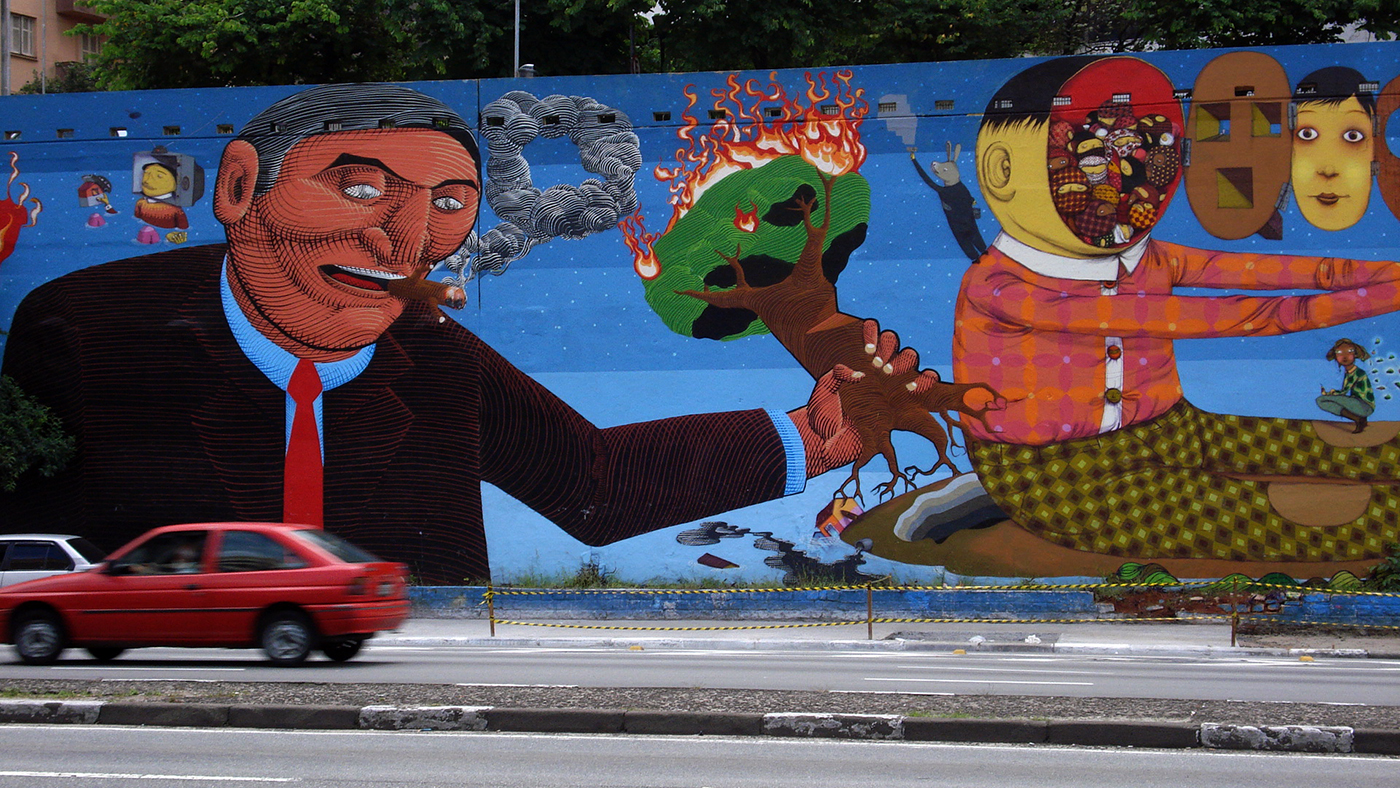 Sao Paulo grafite 23 de Maio - Roteiro de arte urbana de São Paulo