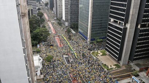 manifestacao 2015 500x281 - 463 anos de São Paulo em fatos e fotos