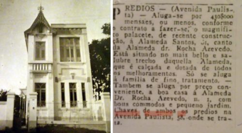 casa aliguel 500x274 - Série Avenida Paulista: a história da casa e dos Rocha Azevedo - Parte 2