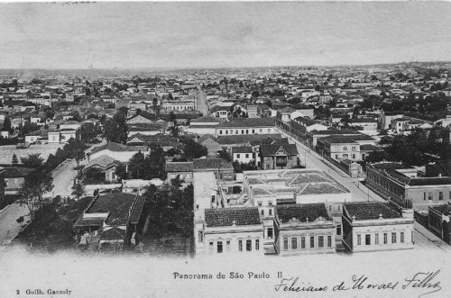 sp vista parcial gaensly 500x331 - Série Avenida Paulista: a história retratada em cartões postais