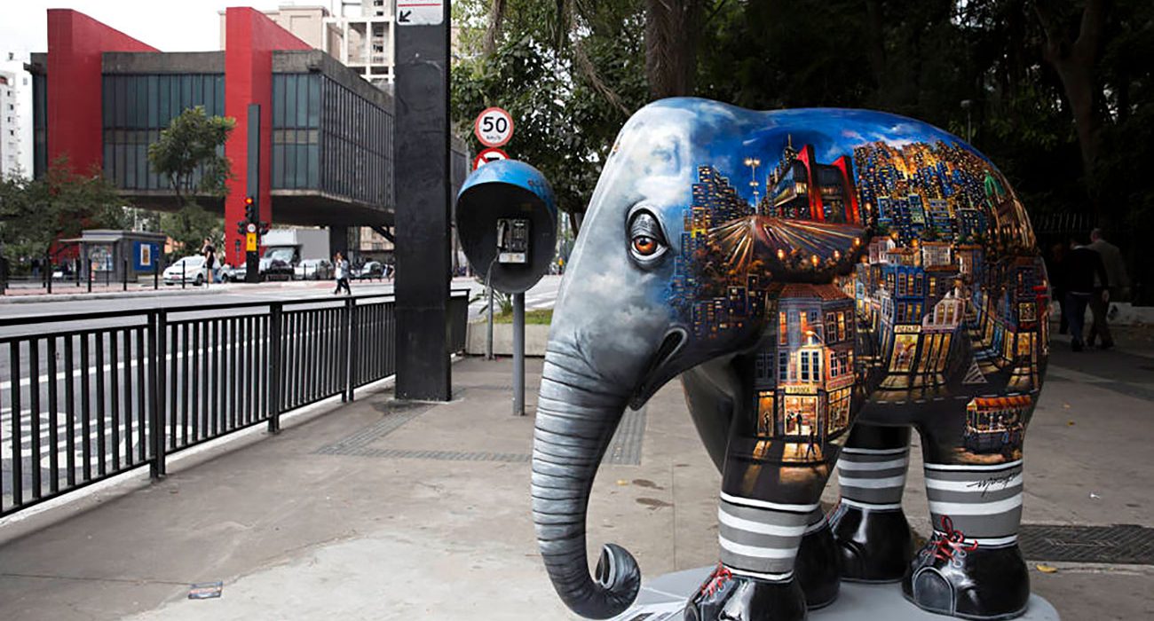 Elephant Parade espalha 85 esculturas de elefantes pelas ruas de São Paulo