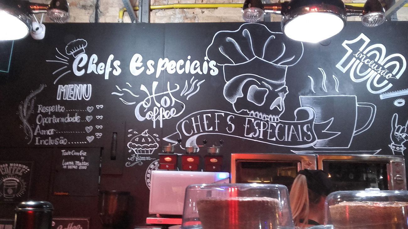 chefs especiais - Café, amor, respeito e inclusão, só pode ser em São Paulo!