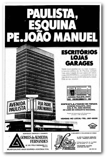 anuncio - Série Avenida Paulista: Rink, família Sanches e Barão de Itatiaya