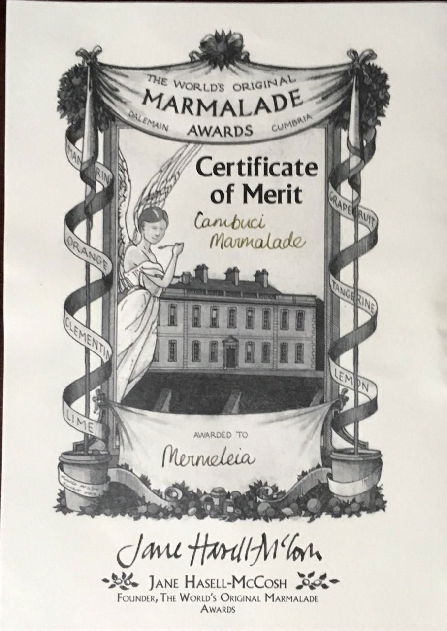 337461 791070 certificate of merit   mai 18 - Geleia de cambuci, fruta símbolo da cidade de São Paulo, é premiada em concurso no Reino Unido